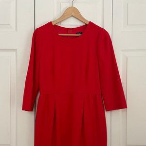 J. Crew Red Anytime Dress